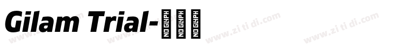 Gilam Trial字体转换